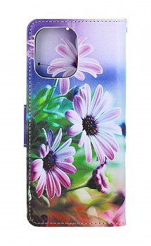 Knížkové pouzdro na Xiaomi Redmi 12 Fialové květy
