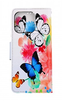 Knížkové pouzdro na Xiaomi Redmi 12C Barevné s motýlky