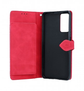 Knížkové pouzdro na Xiaomi Redmi Note 11 Pro se zipem červené_1