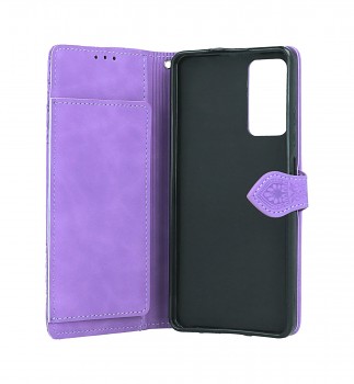 Knížkové pouzdro na Xiaomi Redmi Note 11 Pro se zipem fialové_1