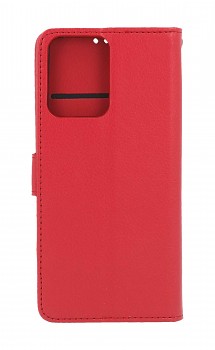 Knížkové pouzdro na Xiaomi Redmi Note 12 5G červené s přezkou