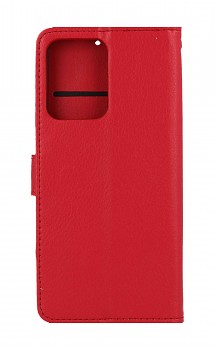 Knížkové pouzdro na Xiaomi Redmi Note 12 Pro+ 5G červené s přezkou