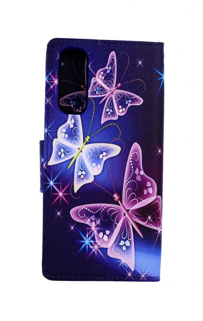 Knížkové pouzdro na Realme 7 Modré s motýlky