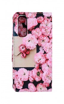 Knížkové pouzdro na Realme 7 Růžové květy