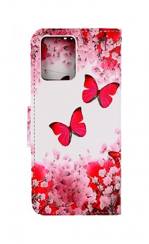 Knížkové pouzdro na Realme 8 Růžoví motýlci