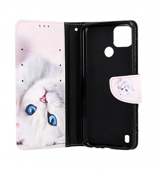 Knížkové pouzdro na Realme C21Y Kočička _1
