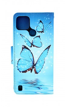 Knížkové pouzdro na Realme C21Y Modří motýlci