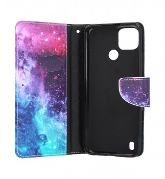 Knížkové pouzdro na Realme C21Y Vesmír_1