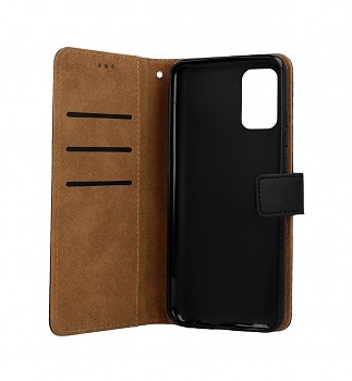 Knížkové pouzdro na Samsung A02s černé s přezkou 2 (2)