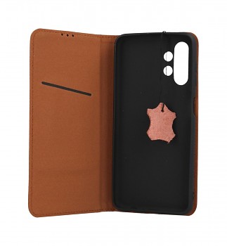 Knížkové pouzdro Forcell Leather SMART PRO na Samsung A13 hnědé (2)