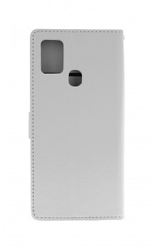 Knížkové pouzdro na Samsung A21s bílé s přezkou