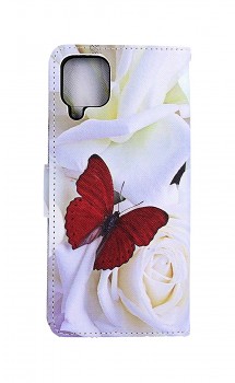 Knížkové pouzdro na Samsung A22 Červený motýl
