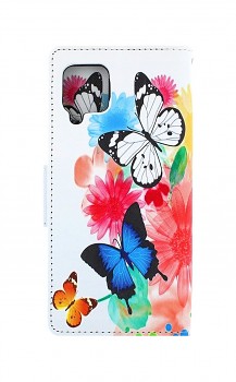 Knížkové pouzdro na Samsung A42 Barevné s motýlky