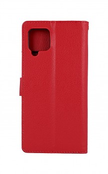 Knížkové pouzdro na Samsung A42 červené s přezkou
