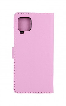 Knížkové pouzdro na Samsung A42 světle růžové s přezkou