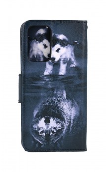 Knížkové pouzdro na Samsung A52 Odraz vlka