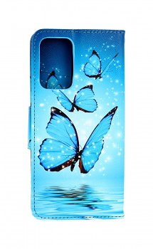 Knížkové pouzdro na Samsung A52 Modří motýlci