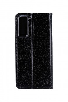 Knížkové pouzdro Magnet Book na Samsung S21 Plus glitter černé  