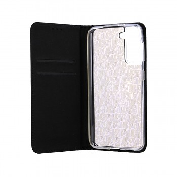 Knížkové pouzdro Magnet Book na Samsung S21 Plus glitter černé (2)