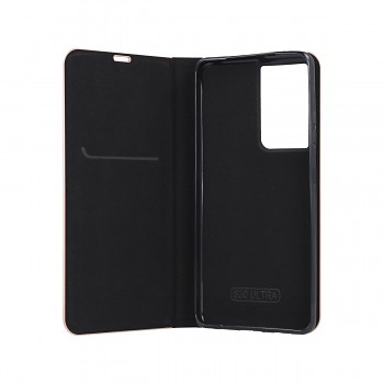 Knížkové pouzdro Luna Book na Samsung S21 Ultra černé (2)