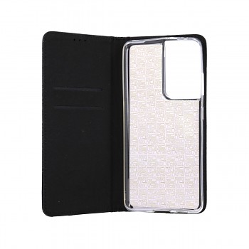 Knížkové pouzdro Magnet Book na Samsung S21 Ultra glitter černé (2)