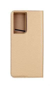 Knížkové pouzdro Smart Magnet na Samsung S21 Ultra zlaté