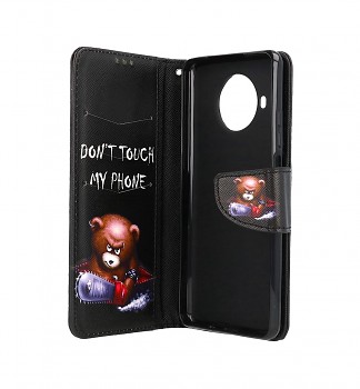 Knížkové pouzdro na Xiaomi Mi 10T Lite Don´t Touch méďa (2)