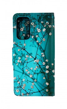 Knížkové pouzdro na Xiaomi Mi 10T Pro Modré s květy
