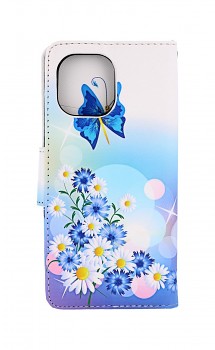 Knížkové pouzdro na Xiaomi Mi 11 Bílé s motýlkem