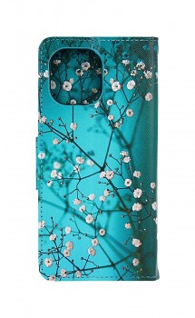 Knížkové pouzdro na Xiaomi Mi 11 Modré s květy