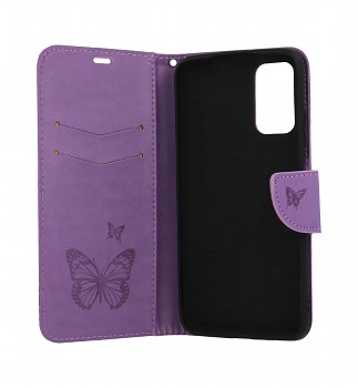 Knížkové pouzdro na Xiaomi Poco M3 Butterfly fialové (2)