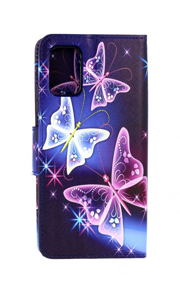 Knížkové pouzdro na Xiaomi Poco M3 Modré s motýlky