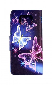 Knížkové pouzdro na Xiaomi Poco X3 Modré s motýlky