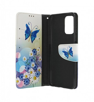 Knížkové pouzdro TopQ na mobil Xiaomi Redmi 10 Bílé s motýlkem 1