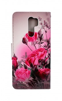 Knížkové pouzdro na Xiaomi Redmi 9 Romantické růže 