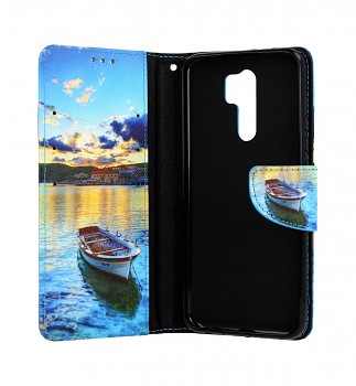 Knížkové pouzdro na Xiaomi Redmi 9 Loďka (2)