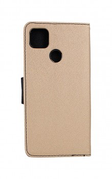 Knížkové pouzdro na Xiaomi Redmi 9C zlato-černé 