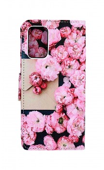 Knížkové pouzdro na Xiaomi Redmi 9T Růžové květy