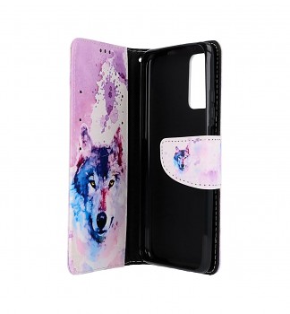 Knížkové pouzdro na Xiaomi Redmi 9T Polární vlk (2)