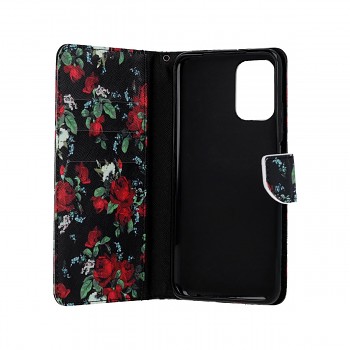 Knížkové pouzdro na Xiaomi Redmi Note 10 Květy růží (1)