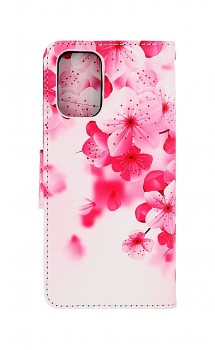 Knížkové pouzdro na Xiaomi Redmi Note 10 Růžové kvítky