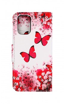Knížkové pouzdro na Xiaomi Redmi Note 10 Růžoví motýlci
