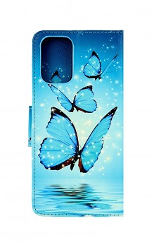 Knížkové pouzdro na Xiaomi Redmi Note 10 Modří motýlci