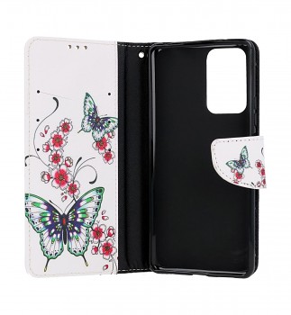 Knížkové pouzdro na Xiaomi Redmi Note 10 Pro Motýlci s květinou (2)