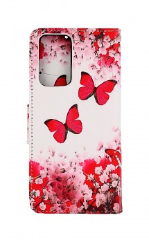 Knížkové pouzdro na Xiaomi Redmi Note 10 Pro Růžoví motýlci