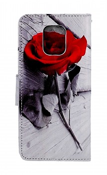 Knížkové pouzdro na Xiaomi Redmi Note 9 Pro Červená růže