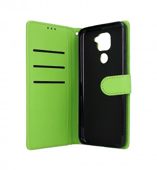 Knížkové pouzdro na Xiaomi Redmi Note 9 zelené s přezkou (2)