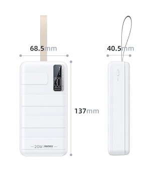 Powerbank Remax RPP-506 Noah 30000mAh bílá 22,5W