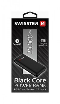 Powerbank Swissten Black Core 20000mAh černá 1