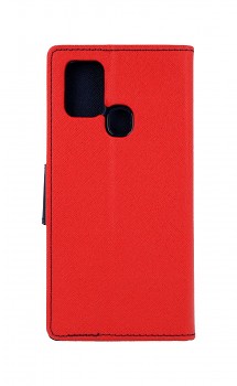 Knížkové pouzdro na Samsung A21s červené (1)